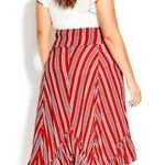 City Chic  Summer Sunset Stripe Skirt Photo 1