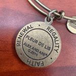 ALEX AND ANI Alex‎ and Ani Fleur De Lis Charm Bangle Bracelet, US Flag, Energy Tech Photo 4