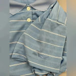 Nike Women's Golf Dri-Fit Polo Shirt Short Sleeve Light Blue Stripe Size Small Photo 4