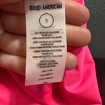Good American  String Bikini Bottom Pink Sparkles Adjustable Cheeky Size 3 Large Photo 3