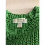 Michael Kors Women Sweater XS Long Sleeve Pullover Knit Y2K Minimalist Green Photo 6