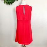 BCBGMAXAZRIA Draped Sleeveless Red Mini Dress S Photo 3