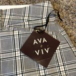 Ava & Viv New women’s plus plaid ankle high rise pants Sz 20 Photo 4