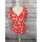 Jun & Ivy  Floral Crisscross Top Size 2X Photo 1