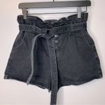 American Eagle  Paperbag Denim Mom Shorts Size 4 Photo 2