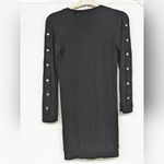 Rtr szS Monrow maternity casual dress sweatshirt dress studded long sleeves Black Size undefined Photo 2