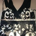 INC Beaded Crochet Geometric Print Maxi Dress Empire Waist black white X-small Photo 6