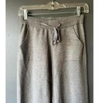 Cozy Heathered Brown Sweater Knit Jogger Pants with Drawstring Waist size Small Photo 1