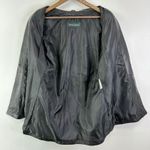 Harvé Benard Harve Benard Single Button Long Leather‎ Blazer Coat Black Size L Photo 3