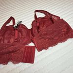 Torrid  Curve Red Bra 42C Unlined Balconette Underwire Lace NWT $49.50 Photo 3