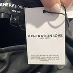 Generation Love NWT Estelle Heart
Neck Ruched Black Vegan Leather Dress Sz small Photo 3