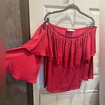 Vava by Joy Han : Women's Off the shoulder blouse with bell sleeves - Red… Photo 4
