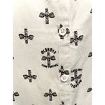 Rock by Junkfood White Button Front Blondie Camp Funtime Print Dress Large Photo 3