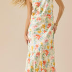 Altar'd State NEW Altar’d State Tropical Floral Halter Maxi Dress Size Large NWT Photo 0