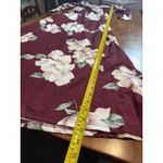 Maroon Floral Dress XL Zattcus 3/4 Sleeve Long V Photo 5