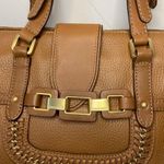 Calvin Klein Tan Leather Crossbody Purse Photo 2