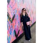 Donna Morgan Donna‎ Morgan navy bow sleeve jumpsuit 8 Photo 1