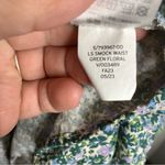 Gap ditsy green floral mini dress v-neck smocked waist long sleeve womens medium Photo 8