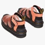 Dr. Martens Blaire Coral Jelly Glitter Strap Open Toe Sandals Black NEW Photo 7