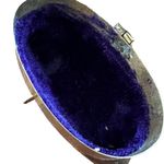 Vintage 30’s antique horn & brass pillow purse Black Photo 9