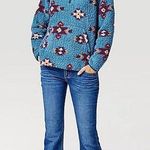 Wrangler Retro Aztec Tribal Sherpa Quarter Zip Pullover Photo 1