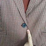 A New Day NWT  Red Oversized Perfect Plaid Fall Blazer Jacket Size XXL Photo 4