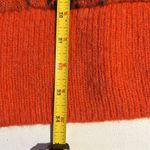 Lucky Brand Sweater Womens orange Plaid Cardigan Long Sleeve Wool Blend XL Photo 7