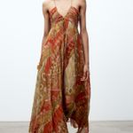 ZARA  flowy Floral Maxi Dress boho summer casual vacation Photo 8