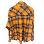 NWT UMGEE USA Women's Oversized Plaid Flannel Shirt Jacket Mustard Yellow M Size M Photo 7