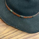 OUTBACK TRADING CO Black Felt Hat with Leather Conch Accent size 7 1/8 Photo 3