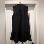 Banana Republic  Black 100% Linen KneeLength Button Front Sleeveless Dress M Tall Photo 13