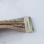 Cuff Bracelet Neutral Tones with Gold Tone & Faux Pearls Photo 11