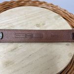 Fossil ‎ Brown Leather Hammered Silver Medium M Belt Western Cowboy Photo 1