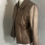 Outfit JP Metallic Brown Leather Jacket with Sheen – Size S Photo 3