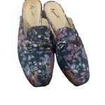 Avanti slip on floral sandals with open back size 9 Blue Photo 1