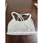 Lululemon  Energy Bra Ombre Melange Space Dye‎ EB White Multi Size 4 EUC No Pads Photo 4
