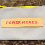 Ipsy  Cosmetic Bag with Yellow Zipper and Power Moves Design Photo 0