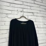 Banana Republic  Black Pleated Sweater Women’s Medium 3/4 Sleeve Pullover
Blouse Photo 2