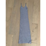 Freshman199 Knit Maxi Dress Size Small Blue Slate Photo 6