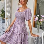 SheIn Midi Dress Floral Photo 0