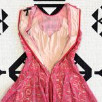 BCBGMAXAZRIA  Shira Red Lace & Mesh Cutout Mini Dress Size 4 Photo 9