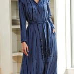 NEW NWT Hatley Blue Navy Long Sleeve Maxi Dress Size M Photo 1