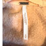 Free People  Huntington Oversized Cowl Neck Pullover Sweatshirt Orange Peach Sz S Photo 4