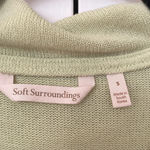 Soft Surroundings  Tunic 3‎ Button Vest Sleeveless Shawl Sweater Top Size Small Photo 1