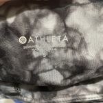 Athleta Grey Black Tie Dye Salutation 7/8 Leggings Small Photo 6