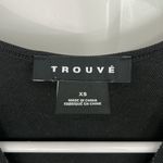 Trouve XS Black Long Sleeve Plunge V Photo 4