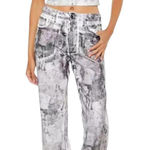 Forever 21 Abstract Print Denim Cropped Cami Size Small New Y2K Photo 0