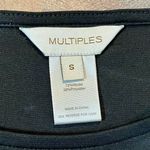 Multiples NWT  Black long Sleeve Tee Shirt Small Photo 8