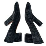 Aquatalia NEW  Jilianne Devoure Anthracite Black Textured Suede Pumps Size 9 Photo 2