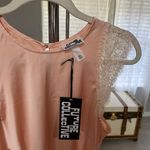 Target Peach Satin Maxi Dress With Lace Trim Photo 2